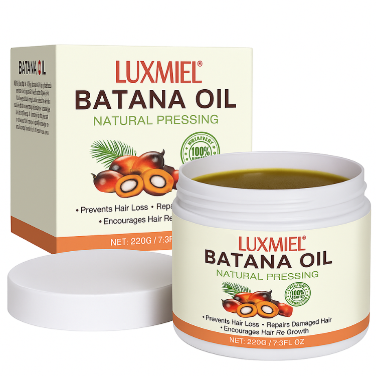 Raw Batana Oil – 100% Pure Honduran Oil for Hair Growth, Scalp Treatment & Edges – Cold-Pressed Natural Moisturizer for Strong, Shiny Hair