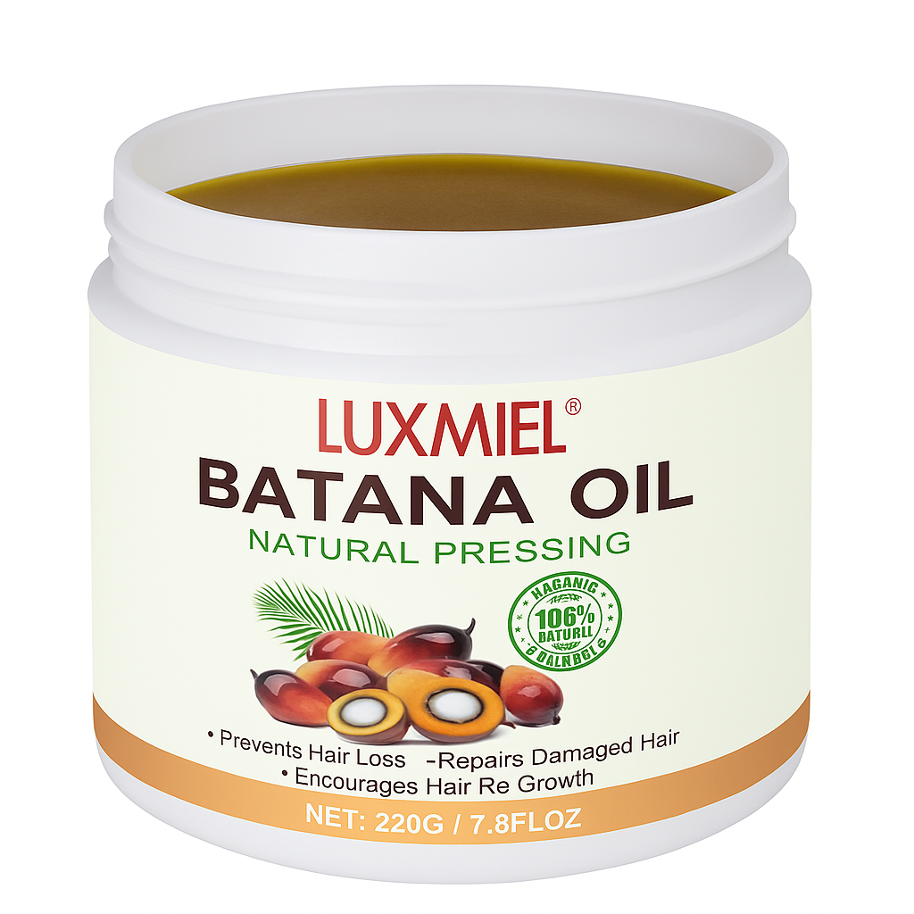 Raw Batana Oil – 100% Pure Honduran Oil for Hair Growth, Scalp Treatment & Edges – Cold-Pressed Natural Moisturizer for Strong, Shiny Hair